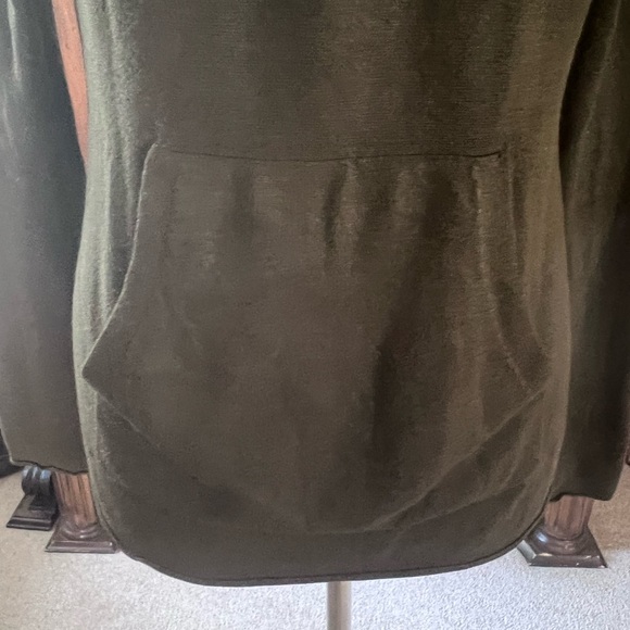 Unbranded Army green hooded pullover Cardigan sweater - Picture 3 of 3